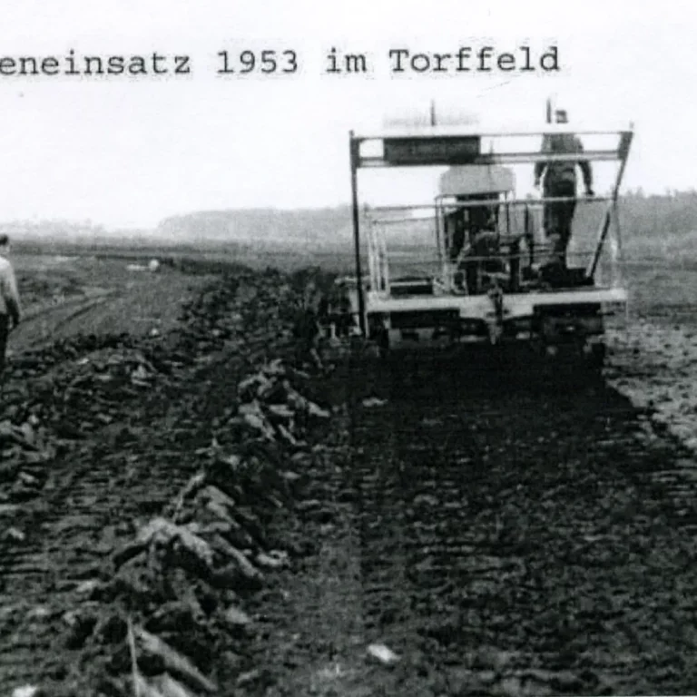 Torfabbau maschinell 1953